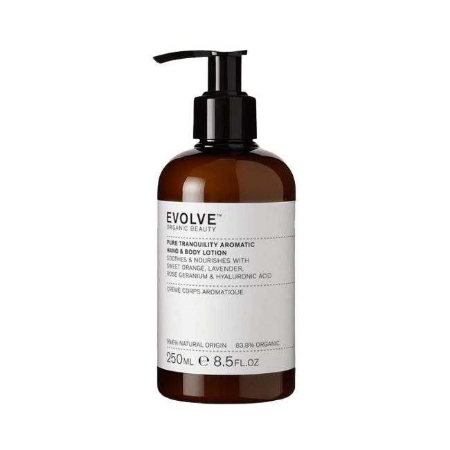 Evolve Beauty's Pure Tranquility Aromatic Hand & organic Body Lotion