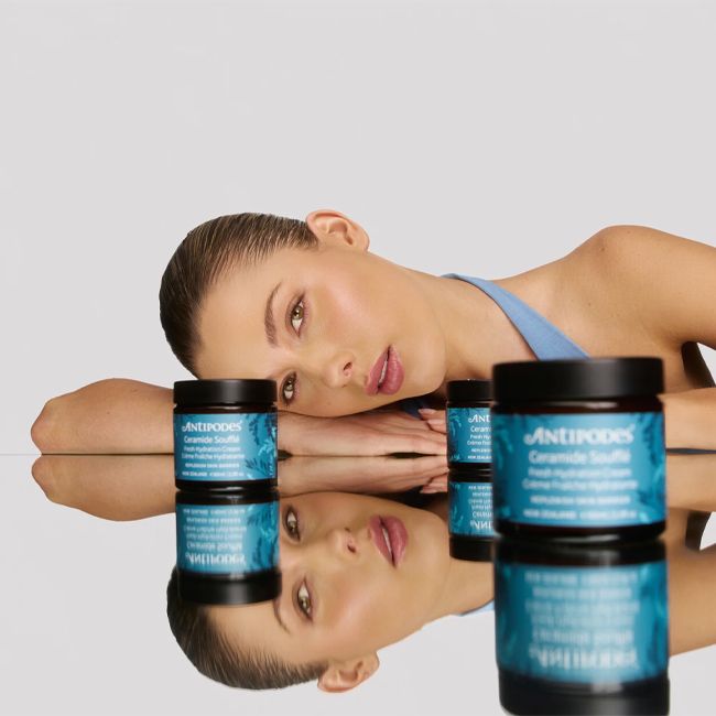 Crème hydratante naturelle fraîche Ceramide Soufflé Antipodes