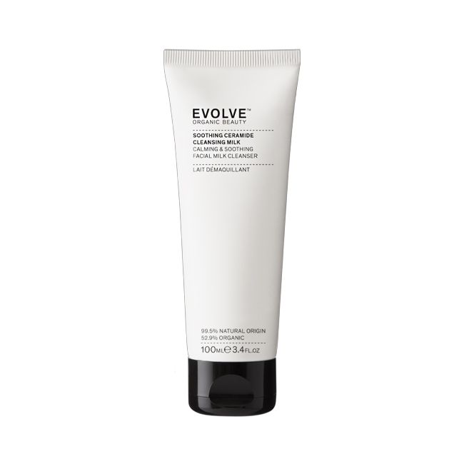 Nettoyant visage naturel lait apaisant aux céramides Evolve Beauty
