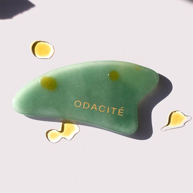 Gua Sha crystal aventurine verte Odacité