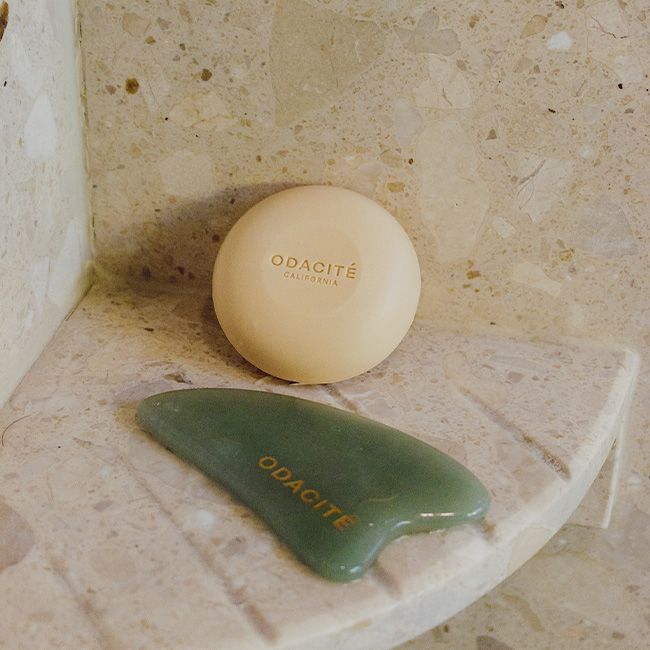 Gua Sha crystal aventurine verte Odacité