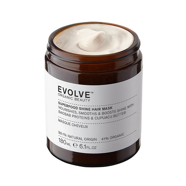 Masque naturel cheveux Brillance Superfood Evolve Beauty