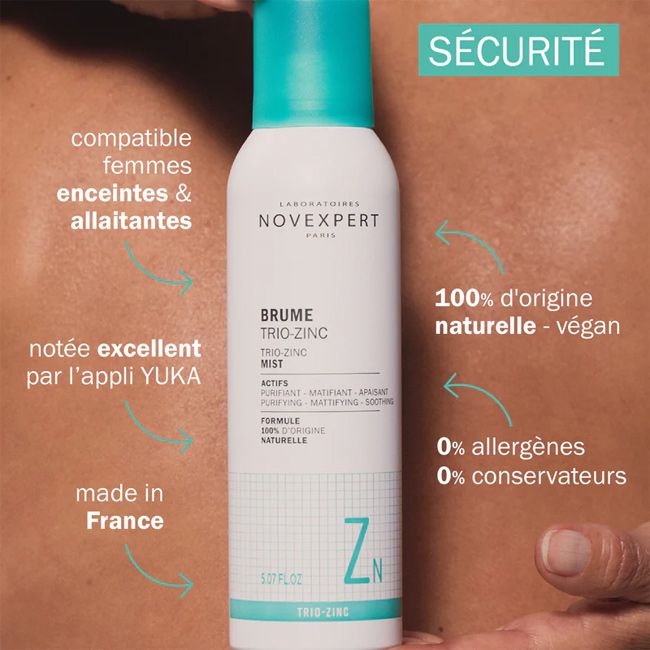 Brume visage Trio-Zinc Novexpert