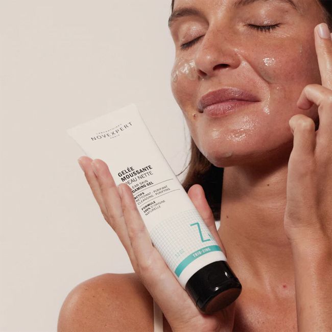 Nettoyant visage naturel Gelée Moussante Peau Nette Novexepert