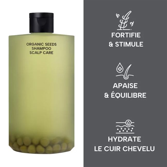 Shampoing naturel cuir chevelu aux petits pois bio fermentes Whamisa Shampoing naturel cuir chevelu aux petits pois bio fermentes Whamisa