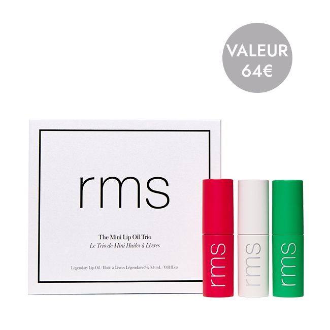 Coffret maquillage naturel Mini Lip Oil Trio Rms Beauty