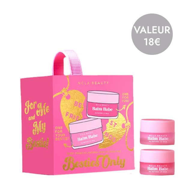 Coffret soin Besties Only Gommage et Baume à lèvres NCLA Beauty Lifestyle