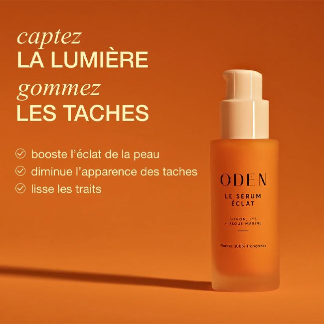 Sérum visage naturel Éclat Oden