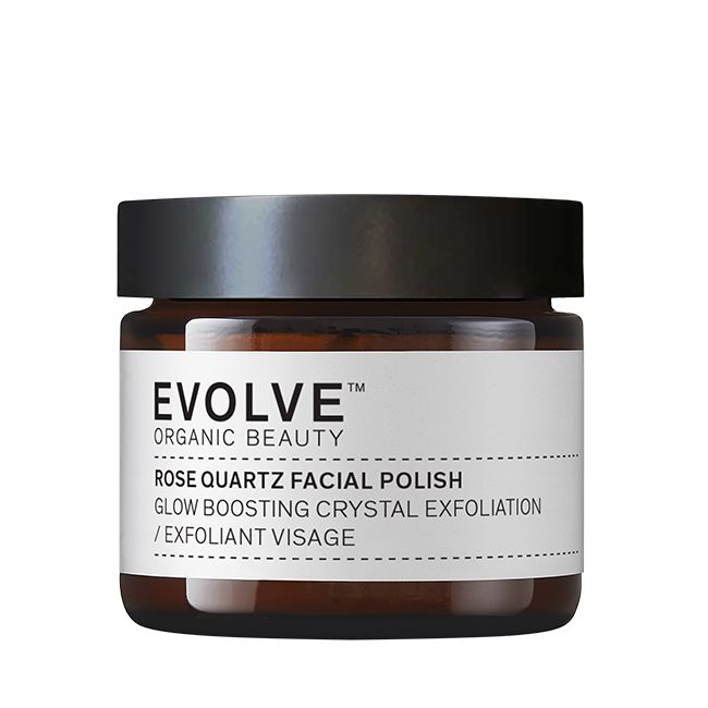 Gommage visage bio Rose Quartz Evolve Beauty