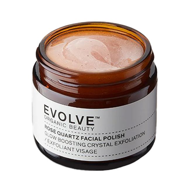 Gommage visage bio Rose Quartz Evolve Beauty