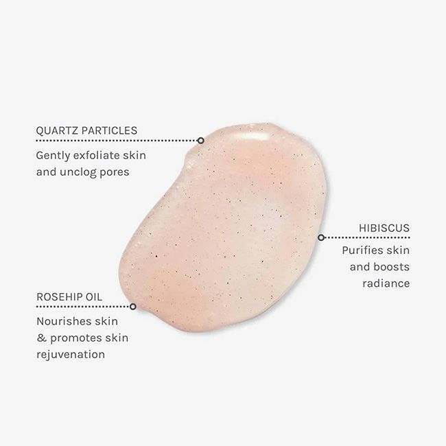Gommage visage bio Rose Quartz Evolve Beauty