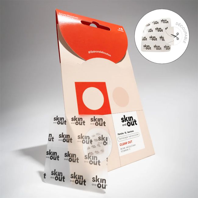 Patch anti bouton XL Hydrocolloïde Clear Skin and Out