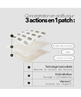 Patchs XL boutons hydrocolloïde Clear Out x8