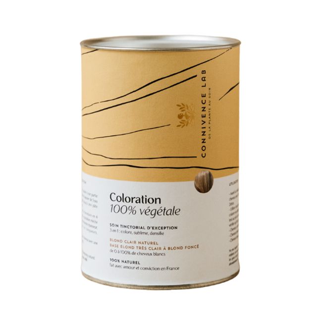 Natural Light Blonde Plant-Based Hair Dye - Connivence Lab I MonCornerB