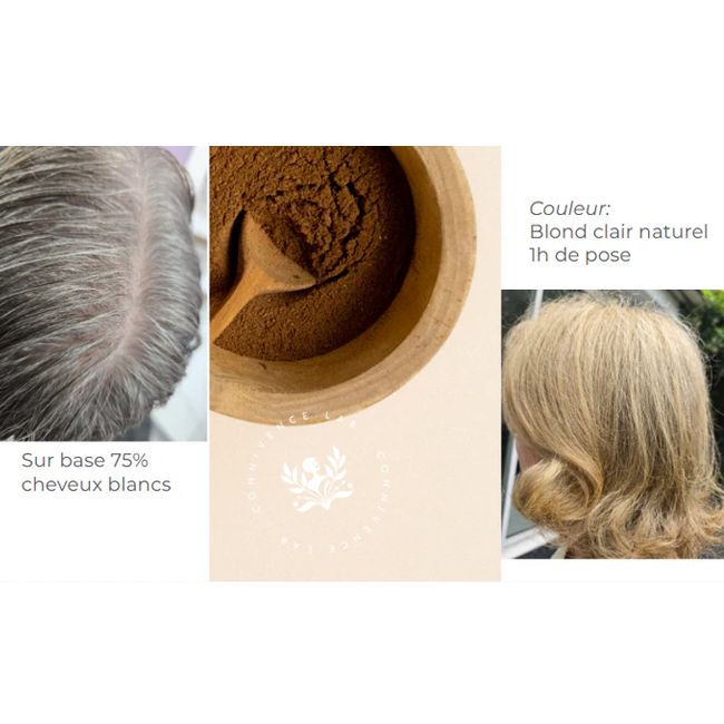 Coloration végétale blond clair naturel Connivence Lab
