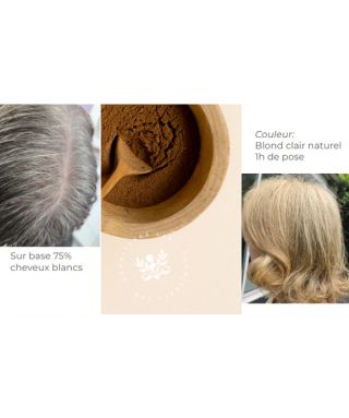 Natural Light Blonde Vegetable Hair Dye - 100 g