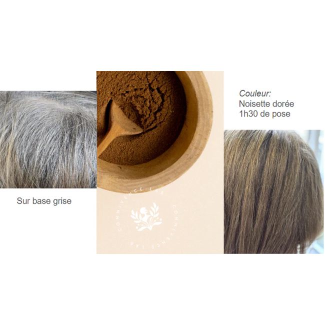 Coloration Végétale noisette dorée naturel Connivence Lab