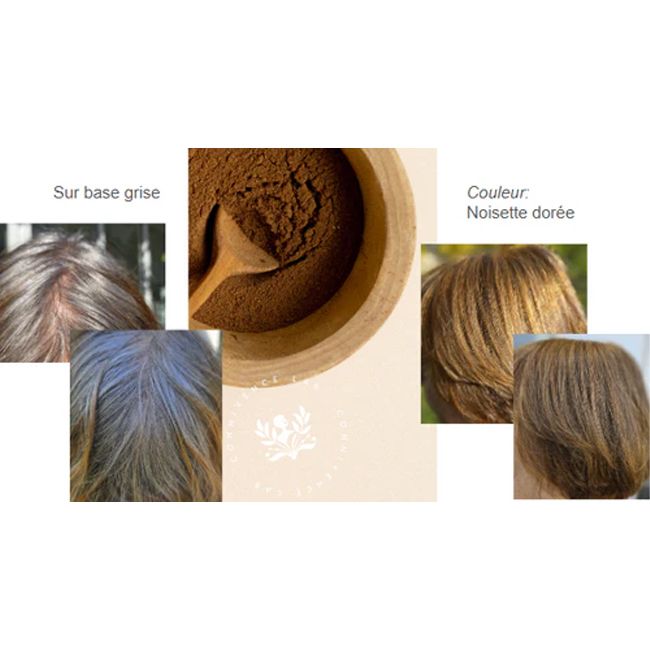 Coloration Végétale noisette dorée naturel Connivence Lab
