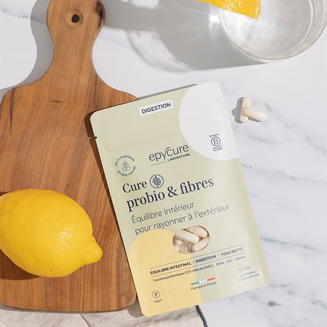 Complément alimentaire probiotique gélules Cure Complexe fibres Epycure
