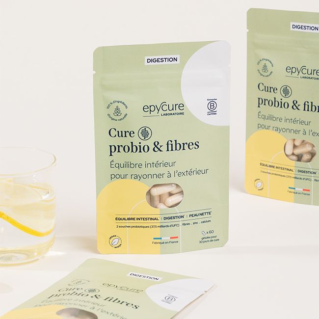Complément alimentaire probiotique gélules Cure Complexe fibres Epycure