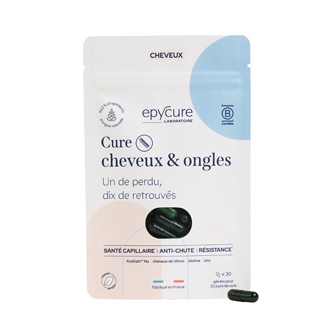 Compléments alimentaire Cheveux et Ongles gélules cure Epycure
