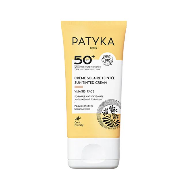 Crème solaire bio teintée-visage SPF50 Patyka