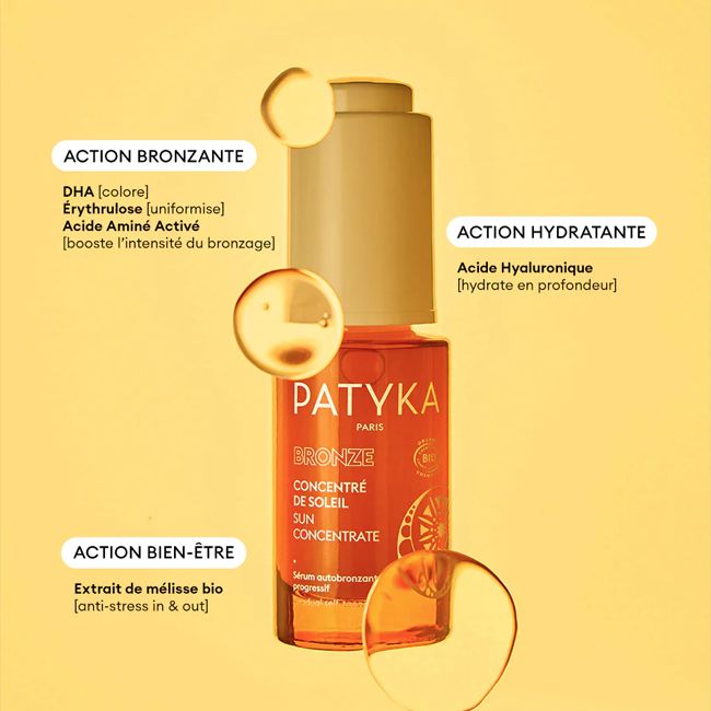 Autobronzant visage Sérum Concentré Soleil Patyka