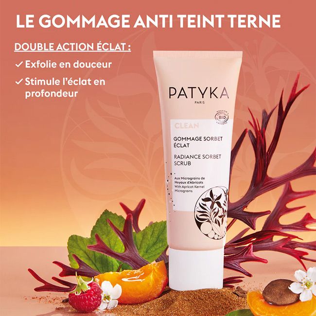 Exfoliant doux visage Gommage Sorbet Eclat Patyka