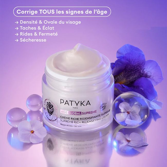 Crème anti-âge bio riche Redansifiante Supreme Patyka