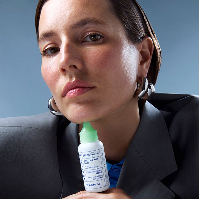 Crème solaire bio fluide invisible visage Everyday 50 Mimétique