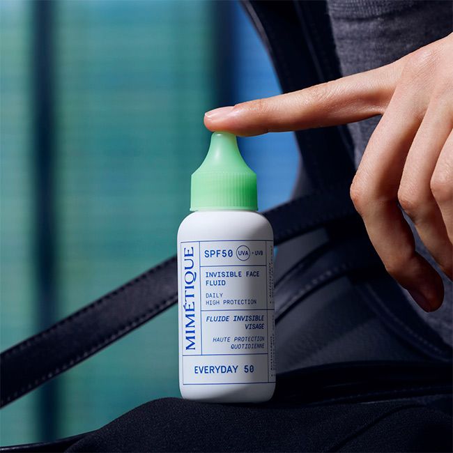 Crème solaire bio fluide invisible visage Everyday 50 Mimétique