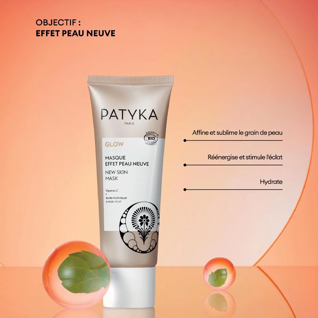 Masque visage bio effet peau neuve Patyka