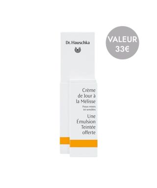 Duo crème de jour à la mélisse + émulsion teintée offerte