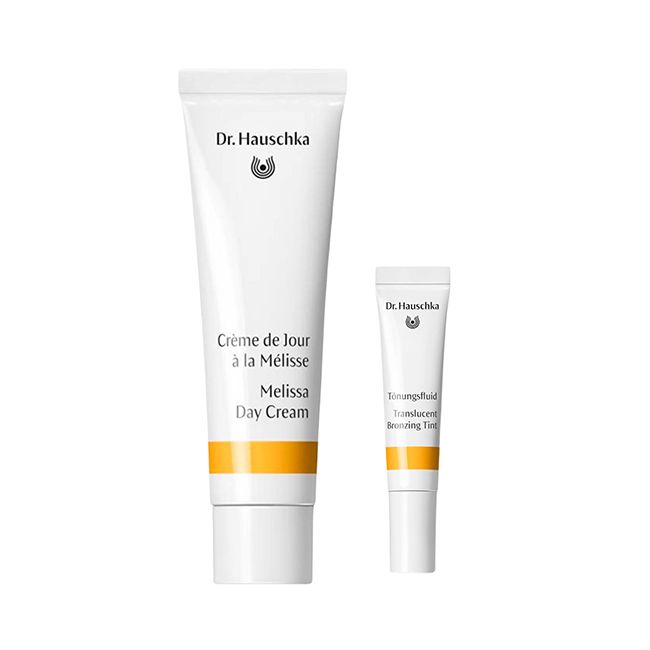 Coffret soin duo crème de jour à la mélisse émulsion teintée offerte Dr Hauschka