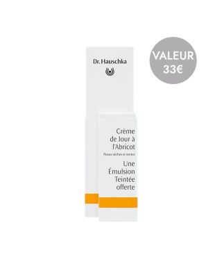 Duo crème de jour à l'abricot + émulsion teintée offerte