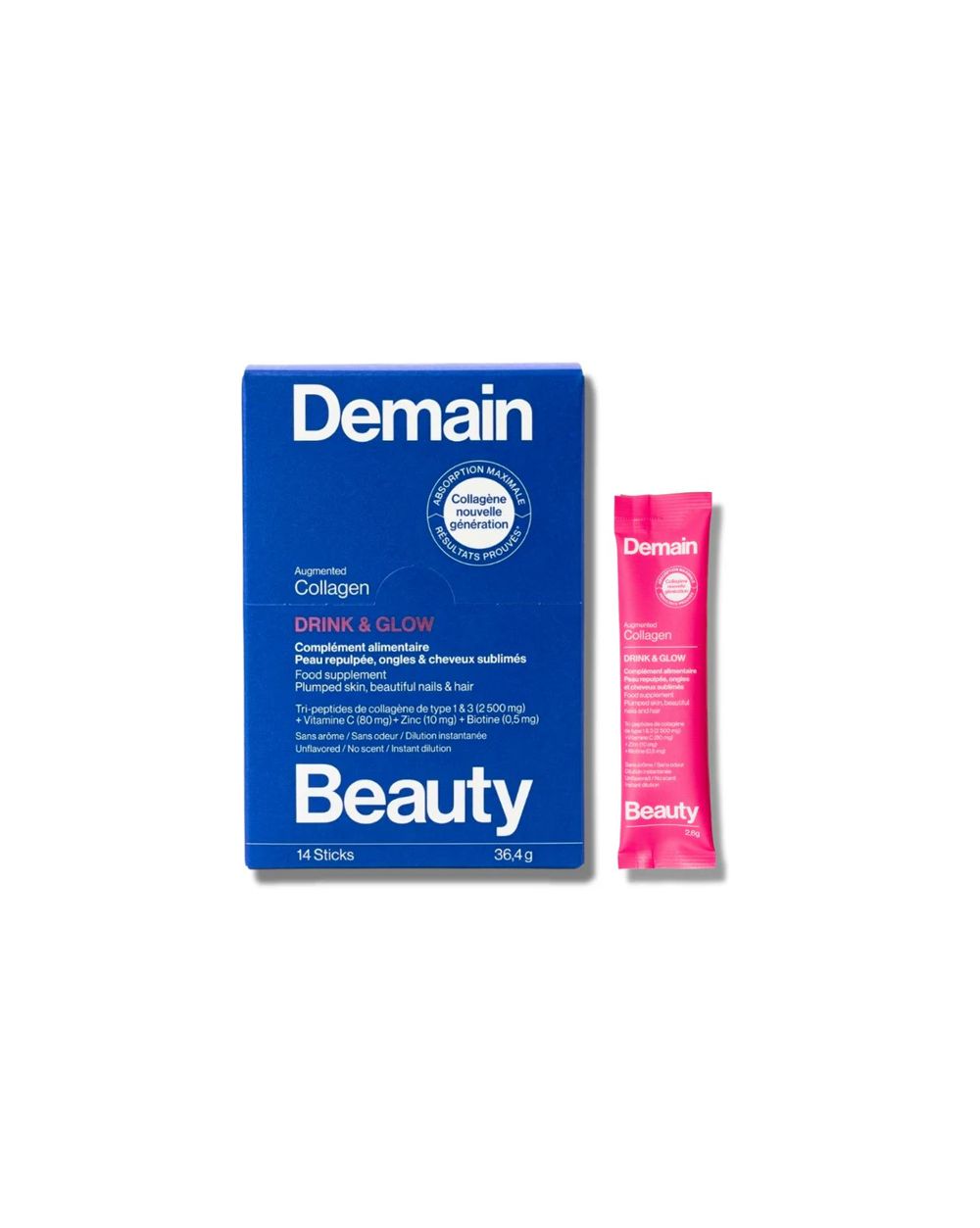 Drink & Glow collagène – Demain Beauty | MonCornerB