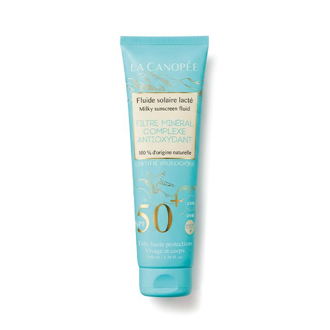 Crème solaire bio fluide lacte SPF 50+ La Canopée