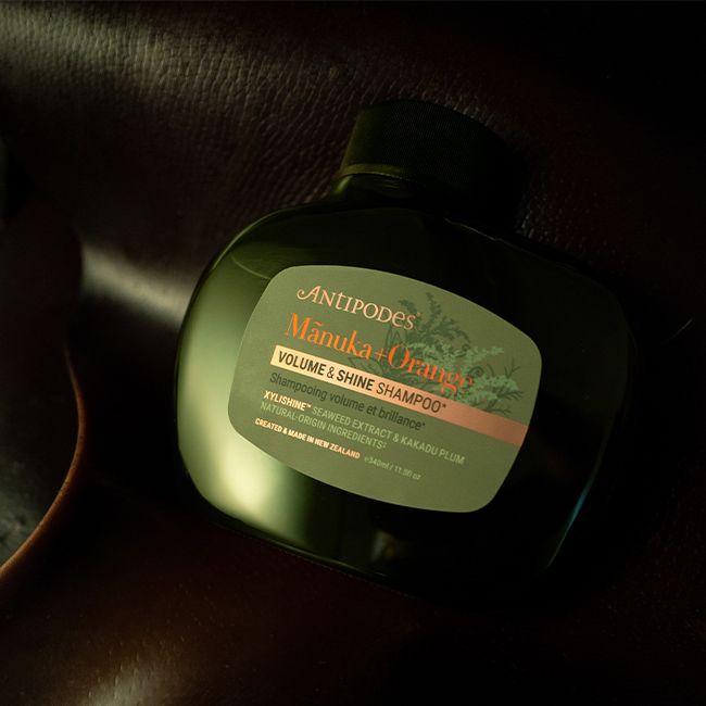 Shampoing naturel manuka orange sanguine volume brillance Antipodes