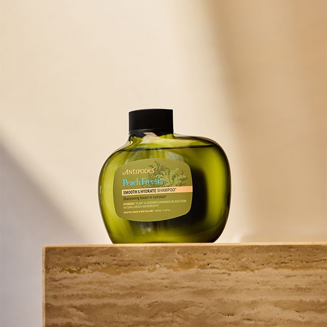 Shampoing pèche freesia lissant hydratant Antipodes