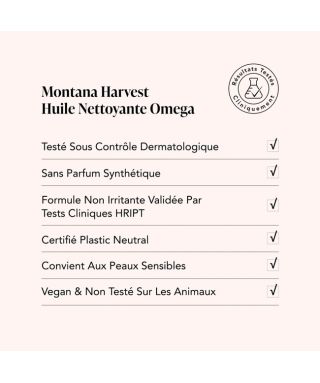 Huile démaquillante Montana Harvest - 100 ml