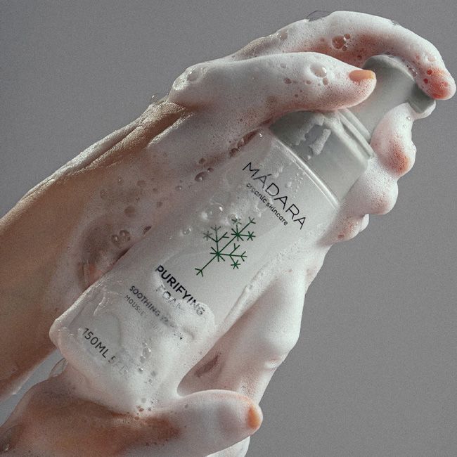 Nettoyant visage bio madara mousse