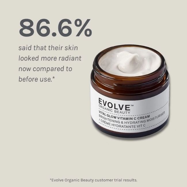 Crème vital glow vitamine C Evolve Beauty