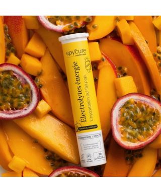 Électrolytes Énergie Mangue Passion - 20 pastilles