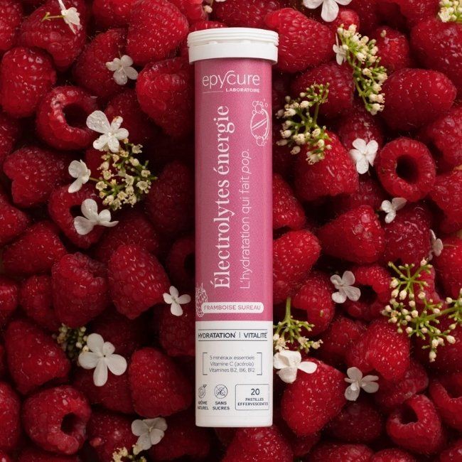 Electrolytes goût framboise sureau Epycure