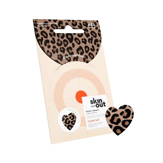 Patchs boutons léopard Skin and Out