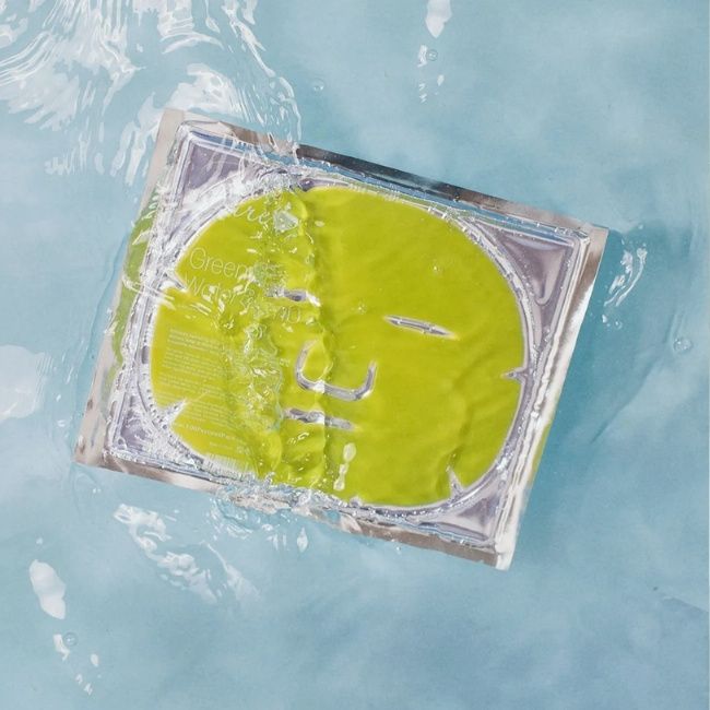 Masque hydrogel antioxydant au thé vert matcha 100% pure