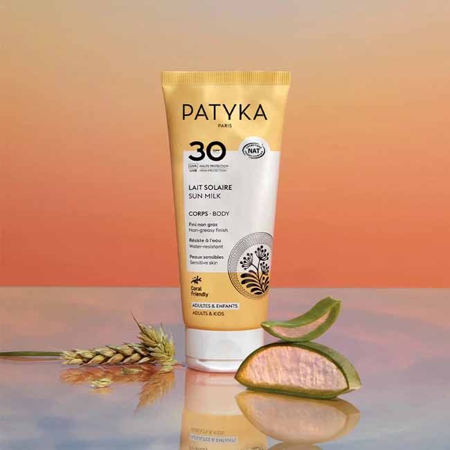 Lait solaire spf 30 corps Patyka