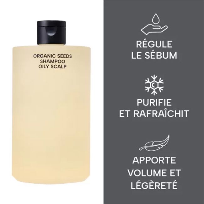 Shampoing cheveux gras aux graines bio fermentées Whamisa