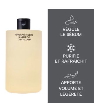 Shampoing cheveux gras aux graines bio fermentées - 490 ml
