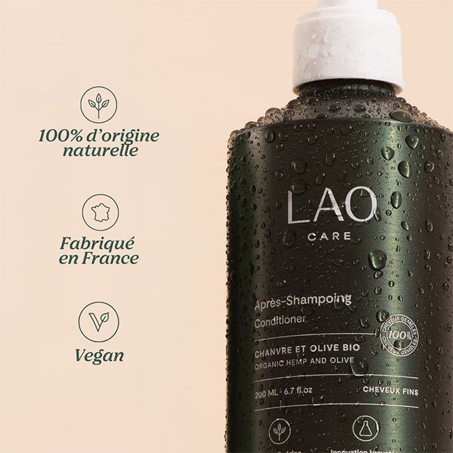Après-shampoing bio démêlant LAO Care